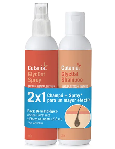 Cutania® Glycoat pack champú+ spray 