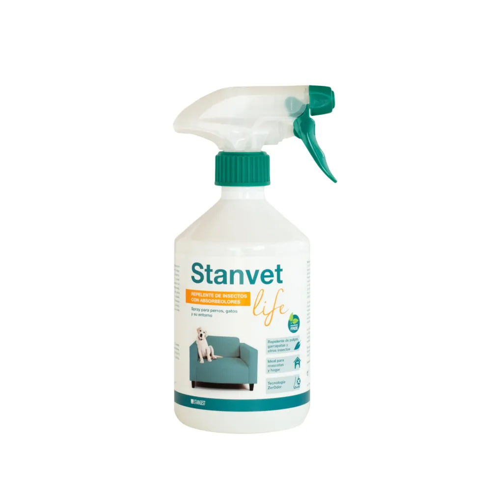 Spray repelente absorbe-olores Stanvet Life 500 ML (perros /hogar/furgo)