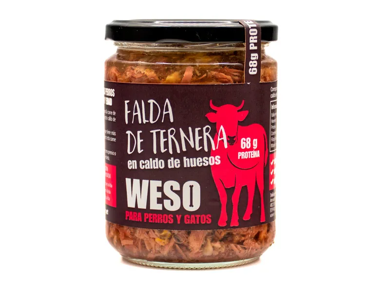 Falda de ternera en caldo de huesos 400g
