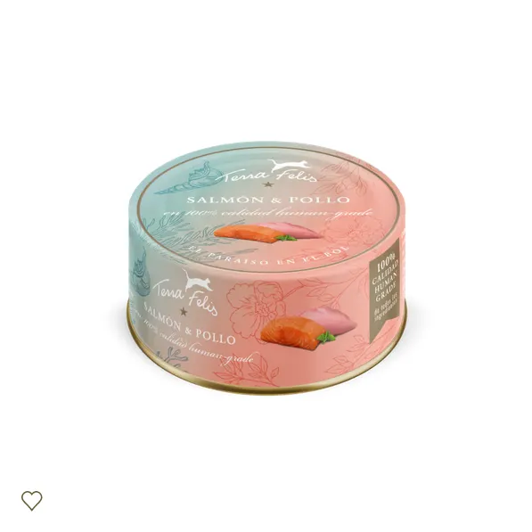 Menú gato de salmón y pollo 80g