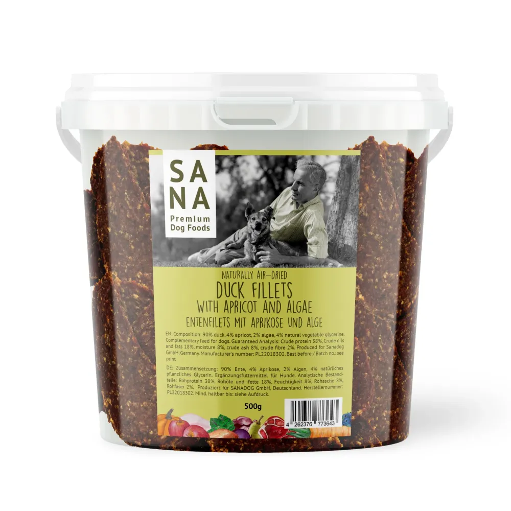 Filetes de pato con albaricoque y algas 500g