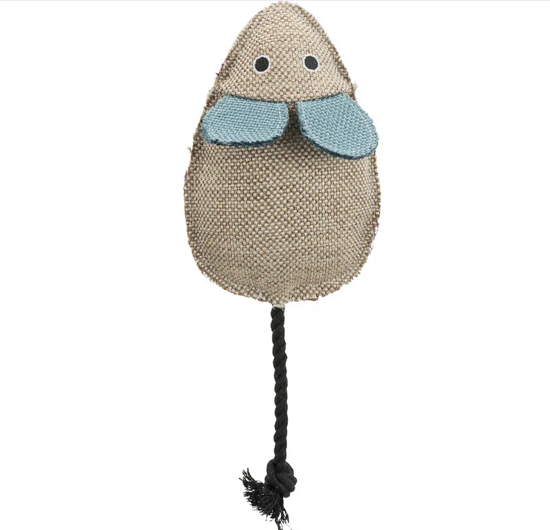 Ratón con cuerda para gatos 15cm