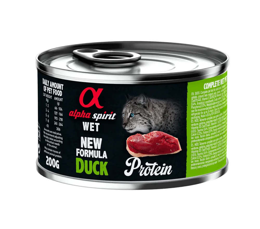 Menú gato pollo y pato protein 200g