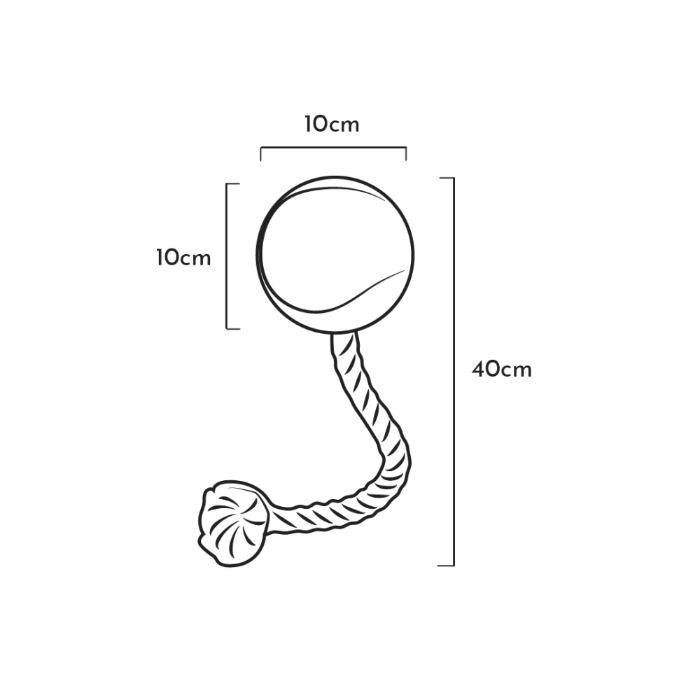 Rub Ball with Rope XL
