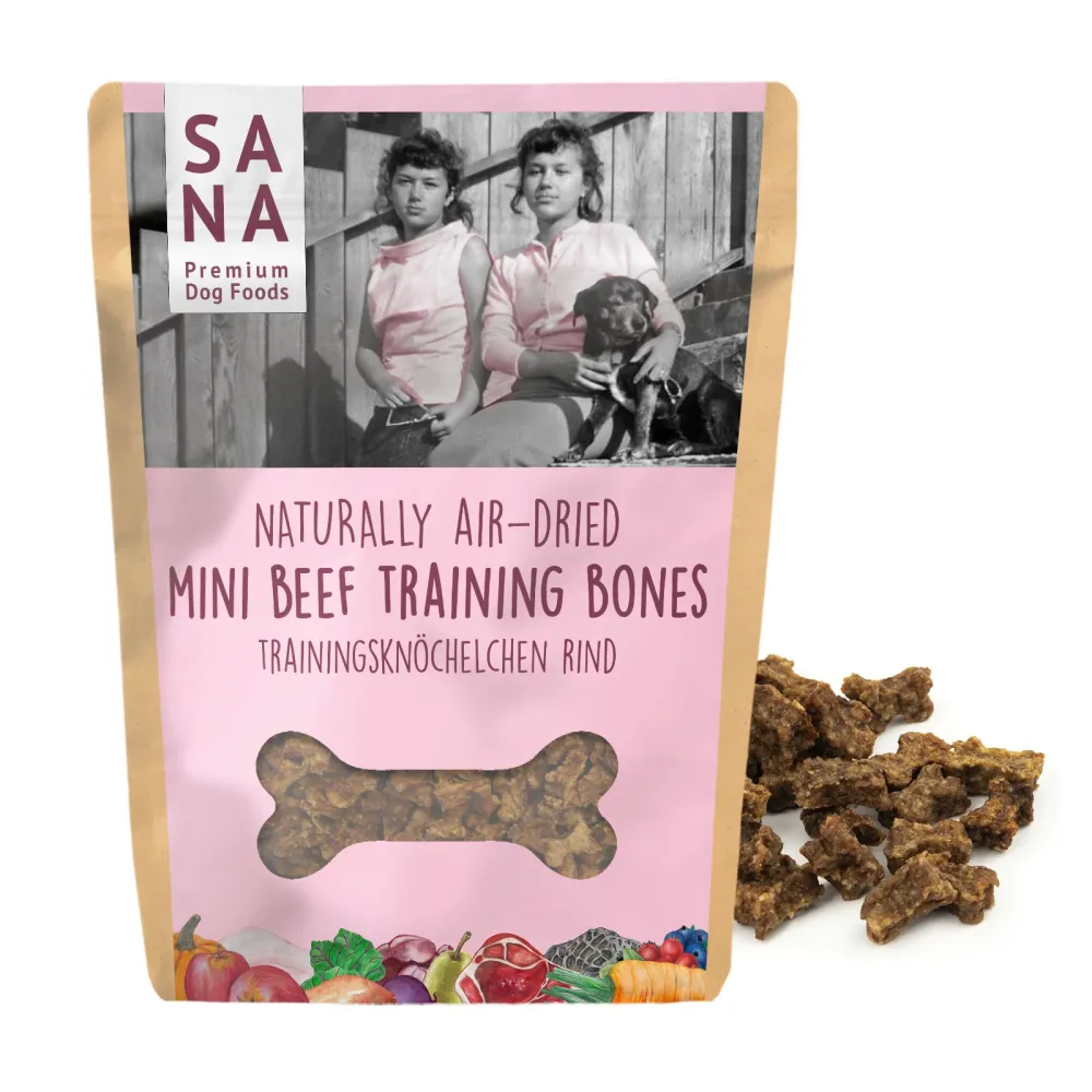 Minihuesitos de vacuno frambuesas y espinacas 100g
