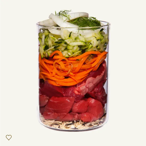 Menú PUPPY cordero con calabacín, hinojo y yogur 400g