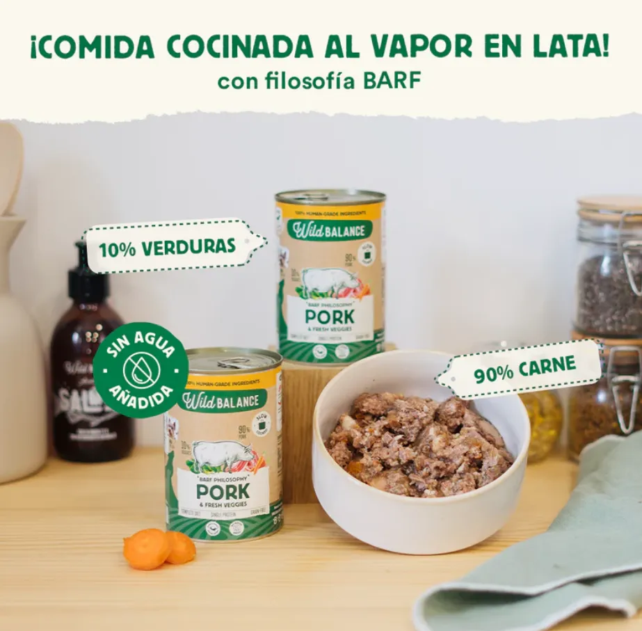 Menú de cerdo cocinado al vapor 400g