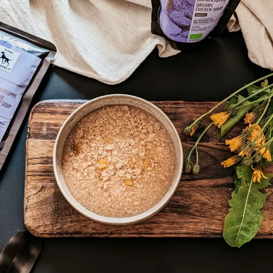 Sopa de pollo orgánica 150g