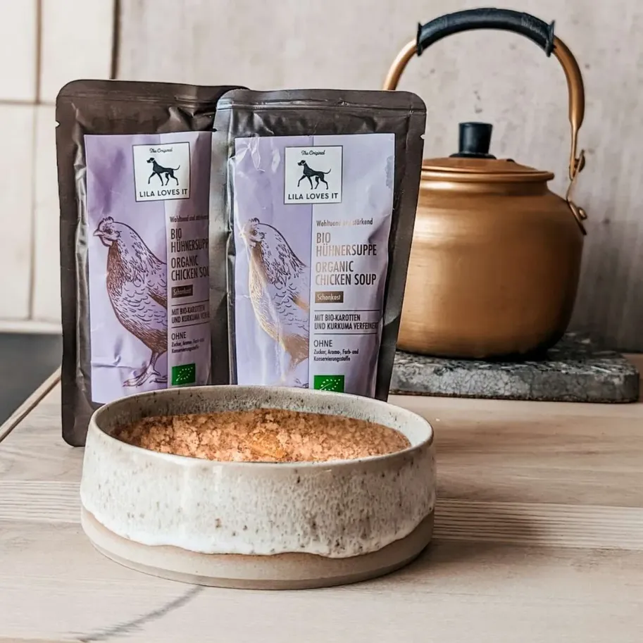 Sopa de pollo orgánica 150g