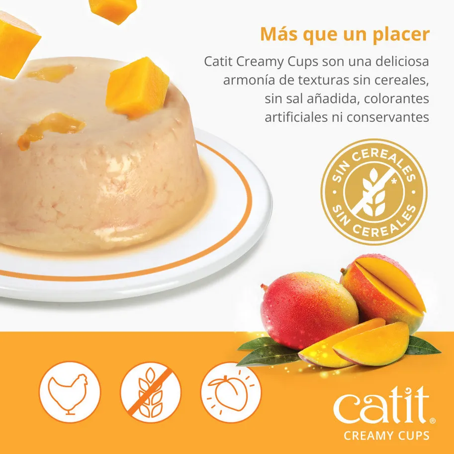 Creamy cups mousse pollo y mango