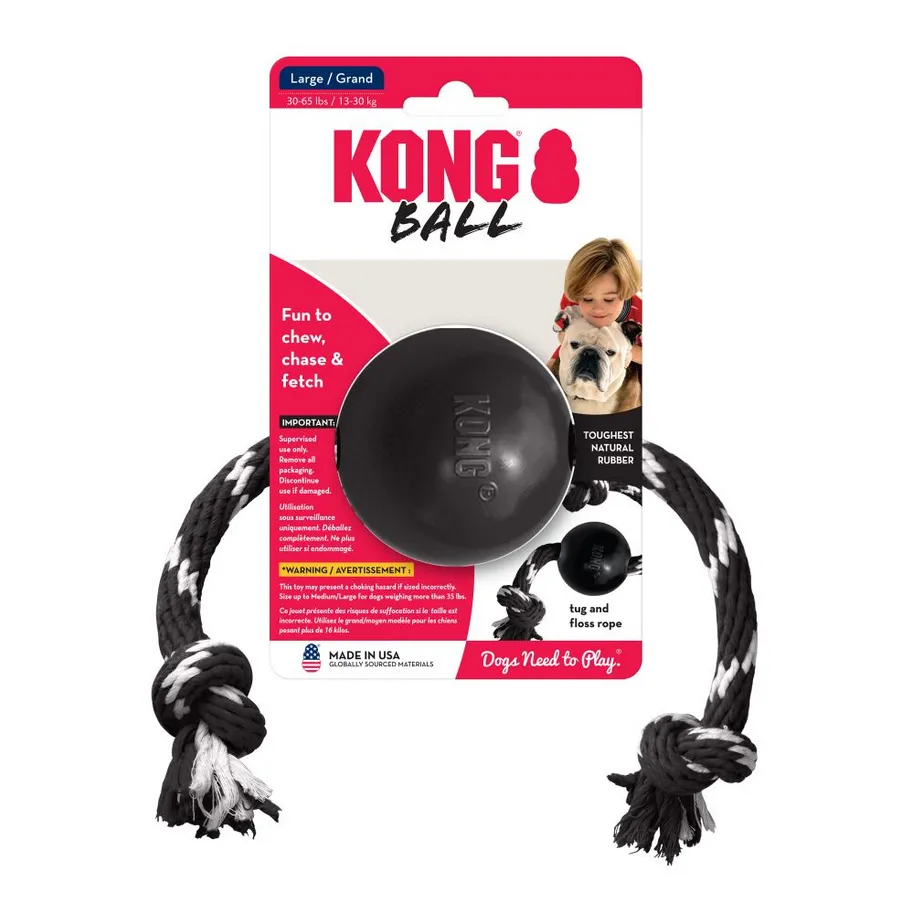 Kong extreme ball con cuerda (L)