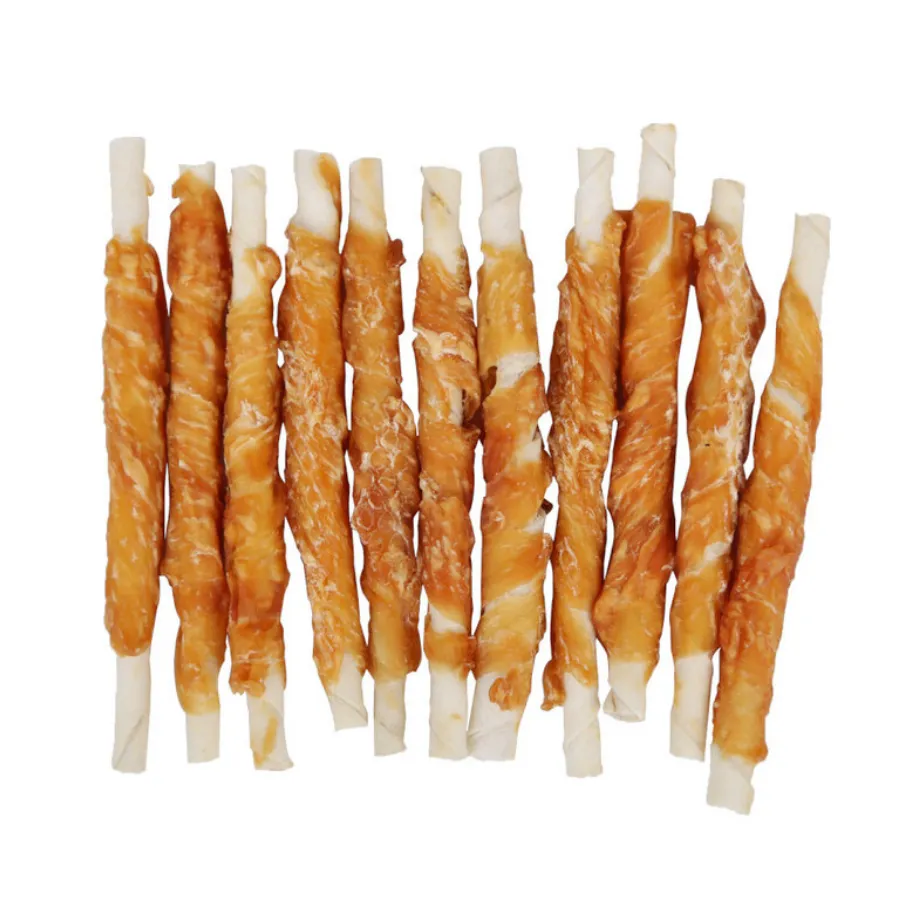 Stick de piel de vacuno y pechuga de pollo